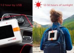 portable charger lantern