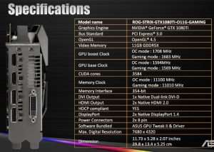 ASUS GeForce GTX 1080 Ti STRIX