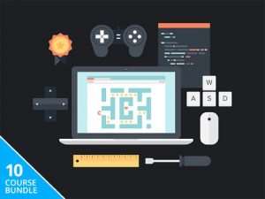 Here is what is included in the bundle: Build iPad, iPhone & OS X Games for SpriteKit in Swift Game Developer Business & Legal Guide: Run an Indie Studio iOS & OS X Game Development: From Start to Store in Swift 2048: Build Your First Complete Game with C# & Unity Master Unity By Building 6 Fully-Featured Games from Scratch The Complete HTML5 Mobile Game Development Course Learn to Code in Game Maker Language The Complete Android Marshmallow Development Course Game Development Using Corona SDK with ASO & Ads JavaScript Programming: Learn by Making a Mobile Game