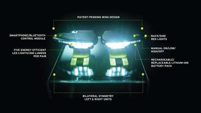 Running shoe lights