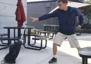 Gesture Controls To Rolling Backpack
