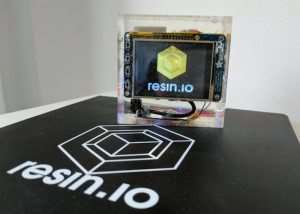 Raspberry Pi And Display Encased In Resin