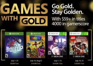 Xbox Live Games With Gold For July 2017