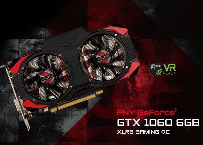 PNY NVIDIA GeForce GTX 1060 6GB GDDR5 Graphics Card – Refurbished, Very Good Condition