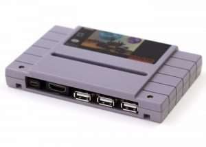 SNES Pi Zero Case Inside A SNES Game Cartridge