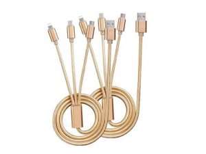 More devices than you can keep track of? Find yourself juggling charging cables on a regular basis? Solve the cable puzzle with this simplified, 3-in-1 charging cable! With cables to charge your USB-C, Lightning, and microUSB devices on the same cord, this is the single simple solution to all your charging and syncing needs.
