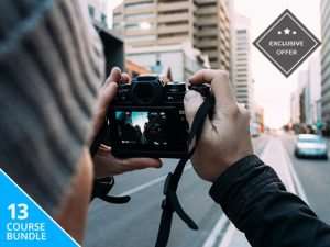 Here is what is included in the bundle: Adobe Certified Expert in Photoshop CC Exam Guide Adobe Lightroom Crash Course The Absolute Beginners Guide to Flash Photography The Absolute Beginners Guide to Studio Portraiture The Complete Wedding Photography Course Black & White Photography Course Night Photography Course EasyDSLR Advanced Photography Course Art of Travel Photography Course Selecting People in Photoshop Photoshop Elements 12 Training Tutorial Course Become a Better Photographer – Part 1 EasyDSLR Beginner Photography Course