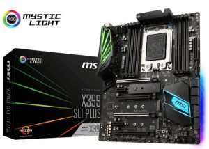 MSI X399 SLI Plus AMD Ryzen Threadripper Motherboard