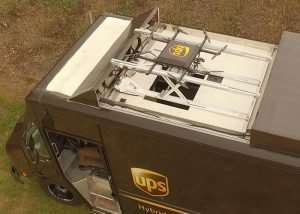 UPS Van Roof Mounted Concept Drone Delivery System