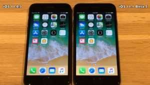 iOS 11.0.3 vs iOS 11.1 Beta 5