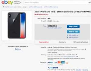 iPhone X ebay