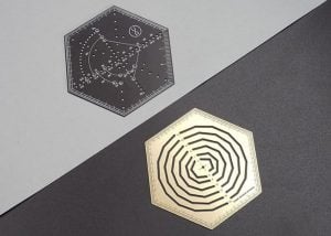 Hexagonal ruler