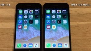 iOS 11.2 vs iOS 11.2.5 Beta 1