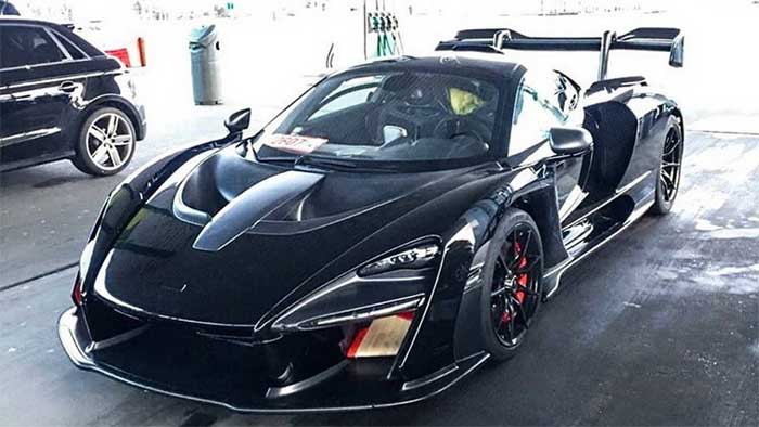McLaren Senna Spied Refueling Clad in Black - Geeky Gadgets