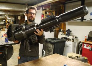 Massive DIY Optimus Prime Ion Cannon Created