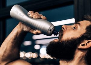 KEEGO Unique Squeezable Metal Bottle