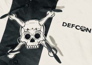 DEFCON 26 flying electronic quad-copter badge