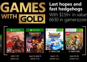 Free Xbox Games With Gold For June 2018