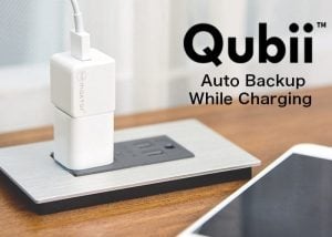 Qubii Automatic Smartphone Data Backup While You Charge