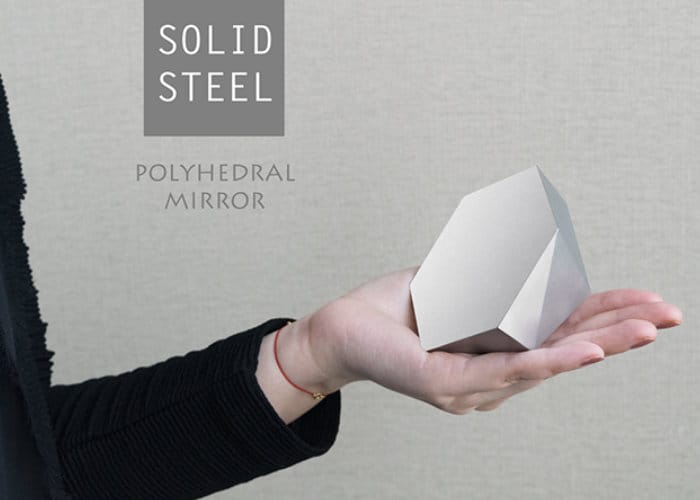 211 Designs Polyhedron Solid Steel Mirror