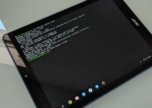 Acer Chromebook Tab 10 Running Linux Apps