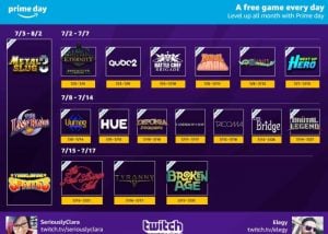 Free Game Give-Qway To Celebrate Amazon Prime Day