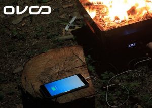 OVOO Outdoor Grill Creates Electricity From Fire