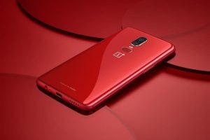 red OnePlus 6