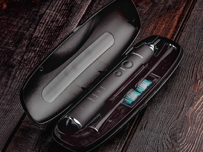 Save 78 On The AquaSonic Black Series Toothbrush & Travel Case (Pre