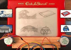 Raspberry Pi powered Etch-a-Sketch