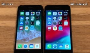 iOS 12 Beta 12 vs iOS 11.4.1