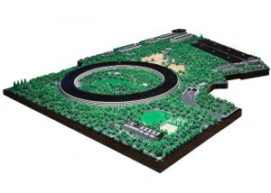 Apple Park modelled in LEGO