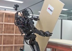 Humanoid construction robot
