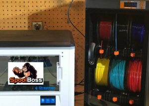 SpoolBoss 3D printer filament storage solution