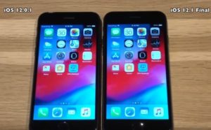 iOS 12.1 vs iOS 12.0.1
