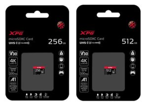 ADATA XPG microSDXC UHS-I U3 Class 10 cards