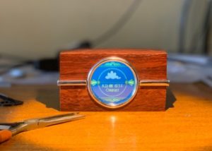Art Deco weather forecast display