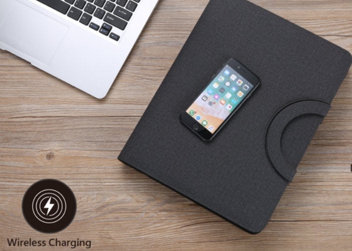 imSTONE wireless charging padfolio