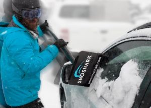SnoShark compact, lightweight snow removal tool