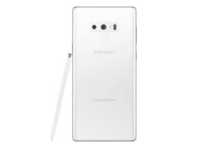 white Galaxy Note 9