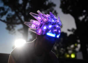 Awesome Automaton LED cycling helmet