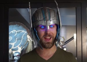 DIY Thor helmet makes your eyes glow