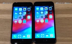 iOS 12.1.2 Beta 1 vs iOS 12.1.1 speed test