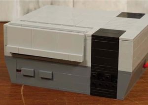 Working NES games console built from LEGO