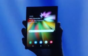 Samsung foldable smartphone