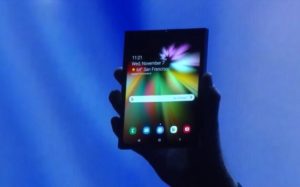 Samsung foldable smartphone