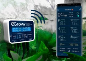 EGROW connected hydroponic growing remote monitoring system