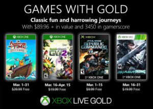 Free Xbox Live Games with Gold March 2019