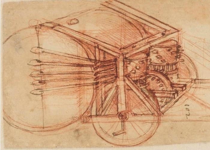 LEGO Drum Machine Inspired By Leonardo Da Vinci’s Tamburo Meccanico 