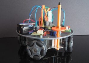 Arduino omni-wheel robot and pen plotter